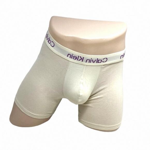 Calvin Klein Boxer Brief Underwear Logo 3 Pack NB3706901 Brown Stretch Cotton - Picture 5 of 8